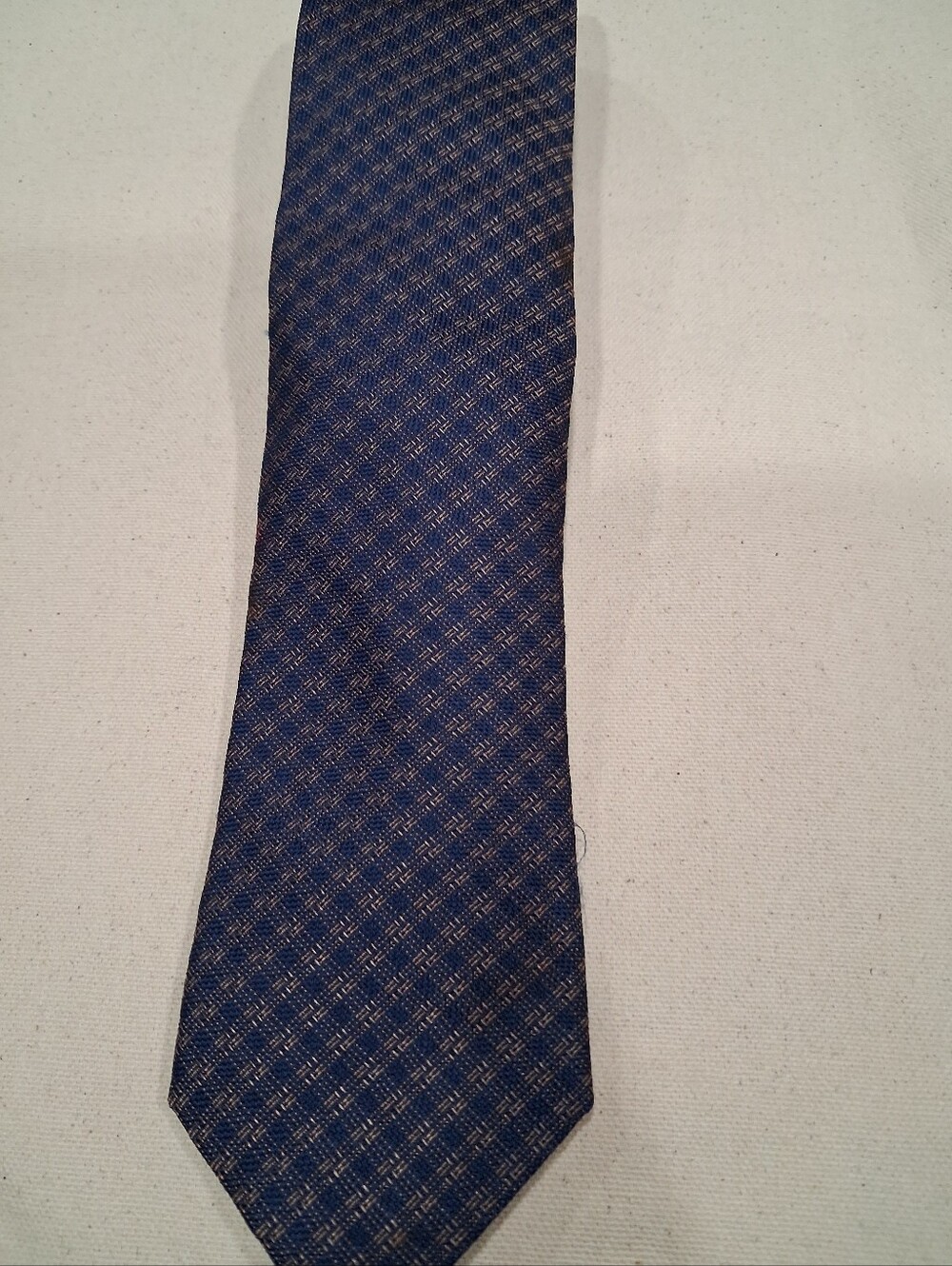 Jos. A. Bank Navy Blue Geometric Silk Tie